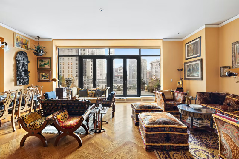 A Manhattan duplex penthouse